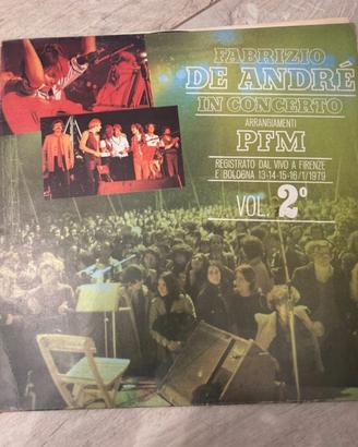 vinile concerto Fabrizio De André PFM vol 2