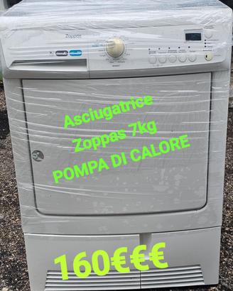 asciugatrice zoppas 7kg POMPA DI CALORE 