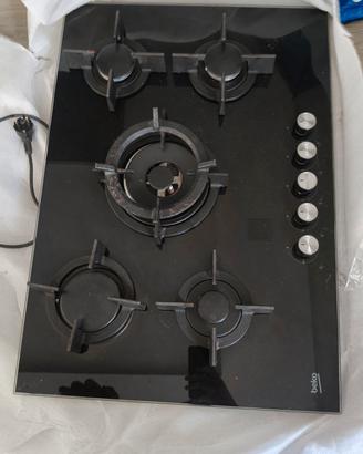 piano cottura Gas in vetro Beko
