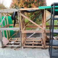 banca vuoti per legna da ardere 