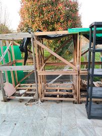 bancali vuoti per legna da ardere 