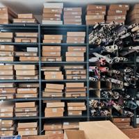 lotto 100 cravatte pala larga pura seta made italy