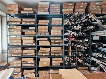 lotto 100 cravatte pala larga pura seta made italy