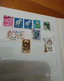 lotto francobolli fiori e piante