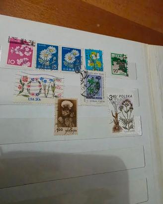 lotto francobolli fiori e piante