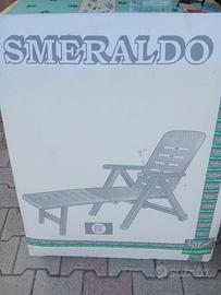 Lettino/sedia a sdraio pieghevole con braccioli