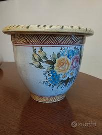 coprivaso in ceramica decorata