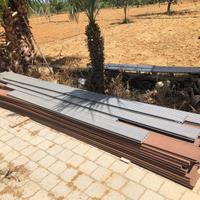 38 Kit doghe da esterno in wpc con basi nere