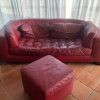 DIVANO + SCANNO in PELLE