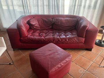 DIVANO + SCANNO in PELLE