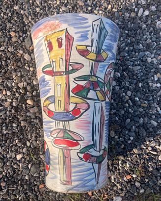 Portaombrelli ceramica 1960 Ciro Bruni Chianciano