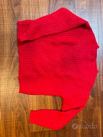 Maglione in lana rosso