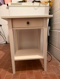 Comodino 1 cassetto bianco
