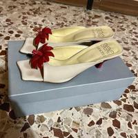 Ciabattine con suola in vero cuoio