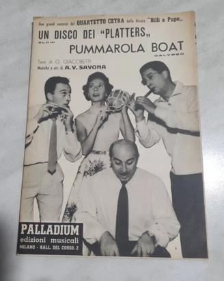 SPARTITO MUSICALE QUARTETTO CETRA UN DISCO DEI PLA
