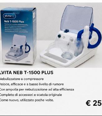 Nebulizzatore Alvita Neb T-1500 Plus