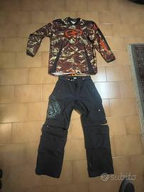 Completo motocross sco snowboard no fear