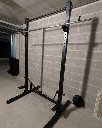 Rack Decathlon con bilanciere