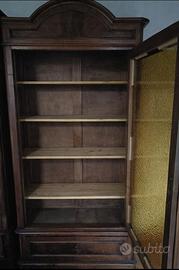 Coppia di librerie antiche in stile Umbertino