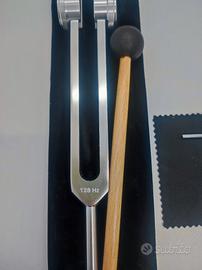 Diapason 128 Hz Ponderato con martelletto custodia