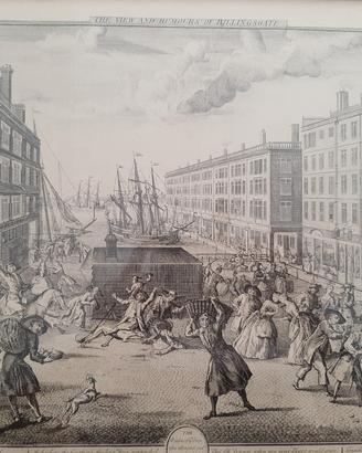 stampe rappresentative di Londra nel 1700