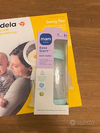 Tiralatte medela+buste raccolta latte+biberon mum