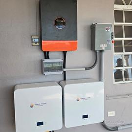 Kit 6kw Fotovolotaico 10kw batteria impianto isola