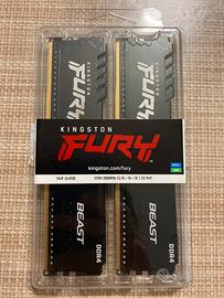 16GB RAM DDR4 Kingston Fury Beast