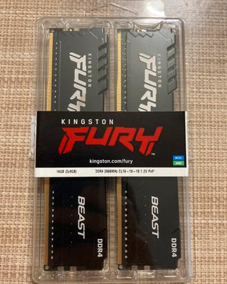 16GB RAM DDR4 Kingston Fury Beast