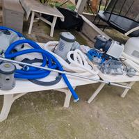 lotto piscina pompe/ filtro/ robot + varie