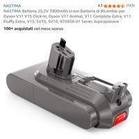 Batteria Ricambio Dyson V11 V15