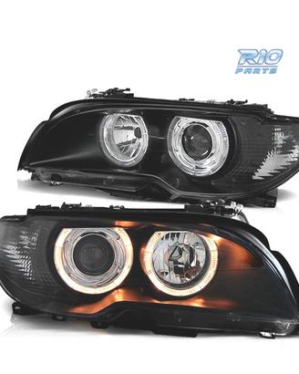 FARI BMW E46 COUPE 03-06 ANGEL EYES FONDO NERO