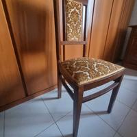 SEDIA ANNI '40, INSERTI IN VELLUTO - ANTIQUARIATO