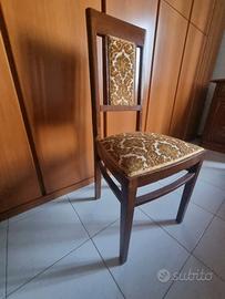 SEDIA ANNI '40, INSERTI IN VELLUTO - ANTIQUARIATO