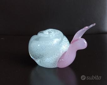 Chiocciola/ lumaca vetro di Murano vetr. Salvadori