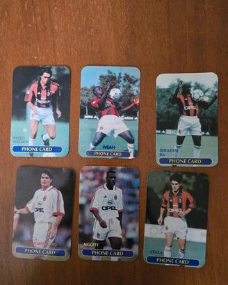 Schede telefoniche AC Milan anni ’90