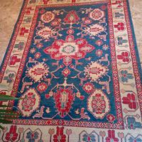 Tappeto orientale Kazak Gazni 170x250 cm fondo blu