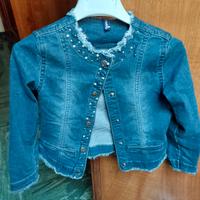 Giacca jeans bambina 5 anni