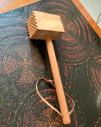 Batticarne tradizionale in legno anni 60/70