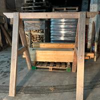 altalena in legno lamellare abete