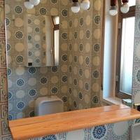 Specchio da bagno vintage cornice di legno