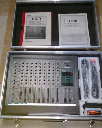 Mixer LEM Multimix 8+6 + case e 2 microfoni