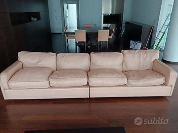 Sofà divano Poltrona FRAU vintage in pelle
