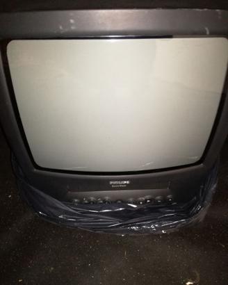 televisore philips con vhs integrato e blocco vhs