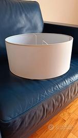 Lampada a sospensione bianca, diametro 40 cm