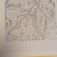stampa antica di lago di Como  rarissima 