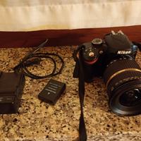 Nikon d 3200 completa di accessori