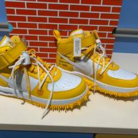 Air force 1 mid sp LTHR  per OFF-WHITE