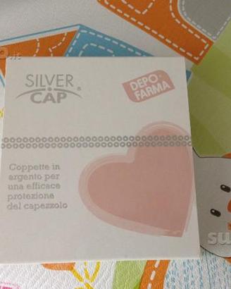 Coppette proteggi capezzolo in argento silvercup