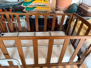 Letto bambino con materasso e ruote